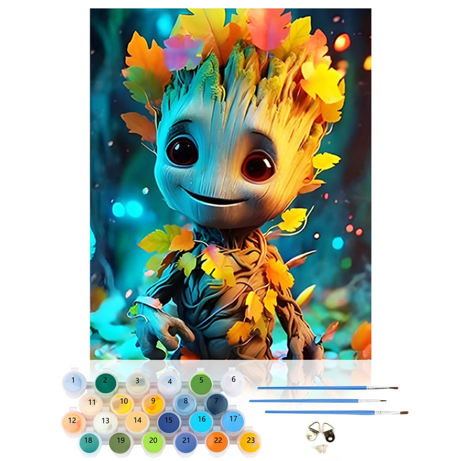 Paint by Numbers Groot DIY 40x50 cm Guardians Canvas