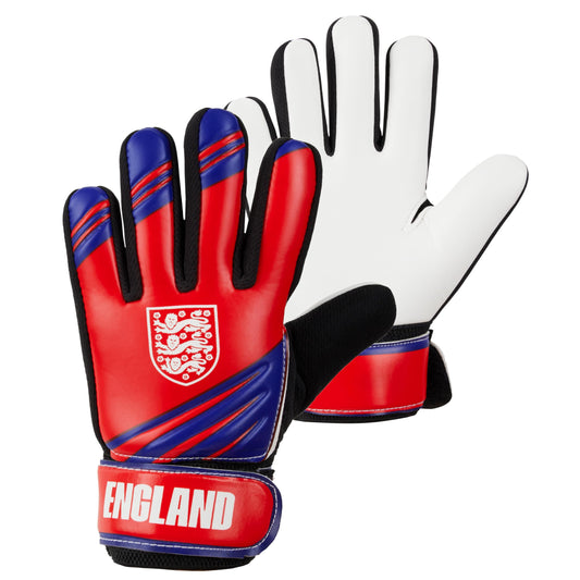 England FA Goalkeeper Gloves for Kids and Teenagers - Non Slip Padded Palms - England Gifts for Boys Size 7