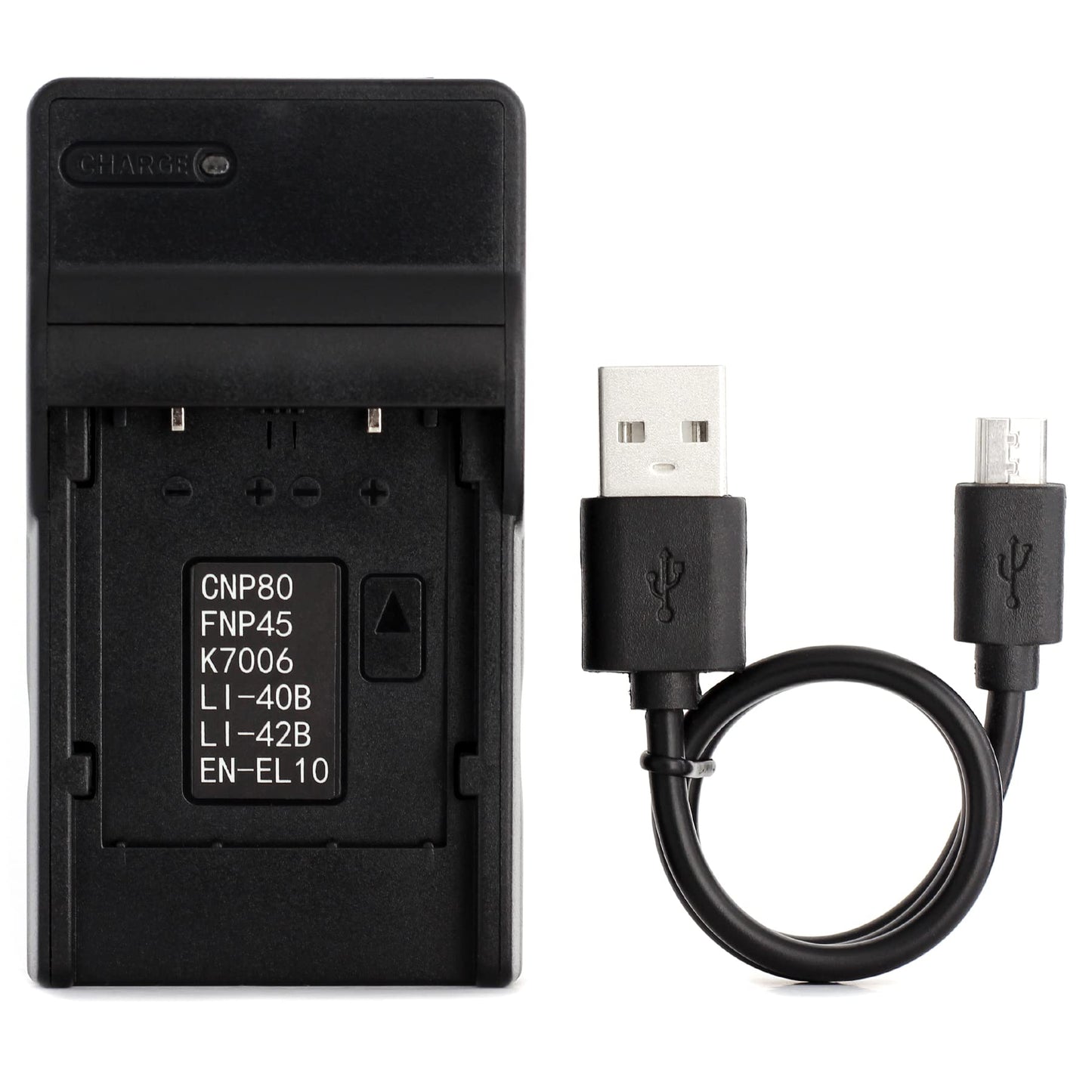 EN-EL10 USB Charger for Nikon Coolpix S200, S203, S210, S220, S230, S3000, S4000, S500, S510, S5100, S520, S570, S60, S600, S700, S80 Camera and More