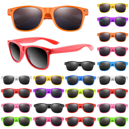 MIAHART 24 Pack Kids Sunglasses Party Glasses Bulk Goody Bag Fillers for Boys and Girls Birthday Party Supplies