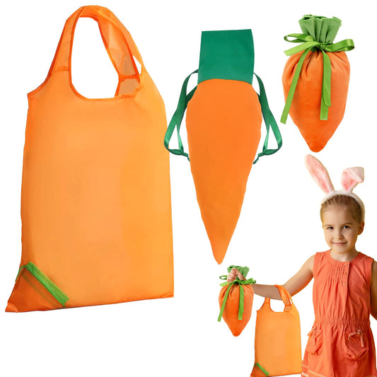 3Pcs Bunny Carrot Velvet Bags,Carrot Drawstring Bags, Carrot Treat Bags, Carrot Velvet Gift Bags, Fabric Carrots Gift Bags f