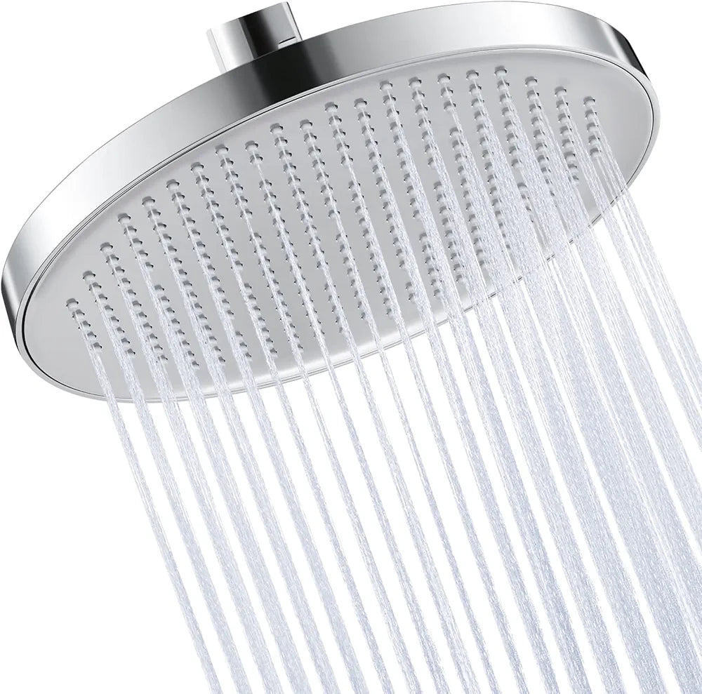 KES Rainfall Shower Head 10-Inch, Large Fixed Shower Head Only, Replacement Shower Head 260 mm Round Chrome, J301S10-CH