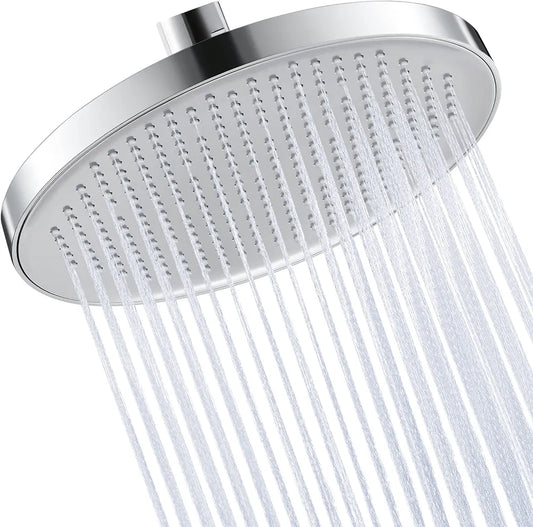 KES Rainfall Shower Head 10-Inch, Large Fixed Shower Head Only, Replacement Shower Head 260 mm Round Chrome, J301S10-CH