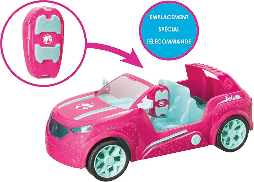 Barbie Motors-Mattel Kids RC Cruiser Car-Four Seater with Remote