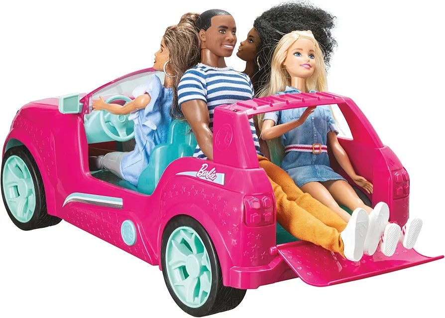 Barbie Motors-Mattel Kids RC Cruiser Car-Four Seater with Remote