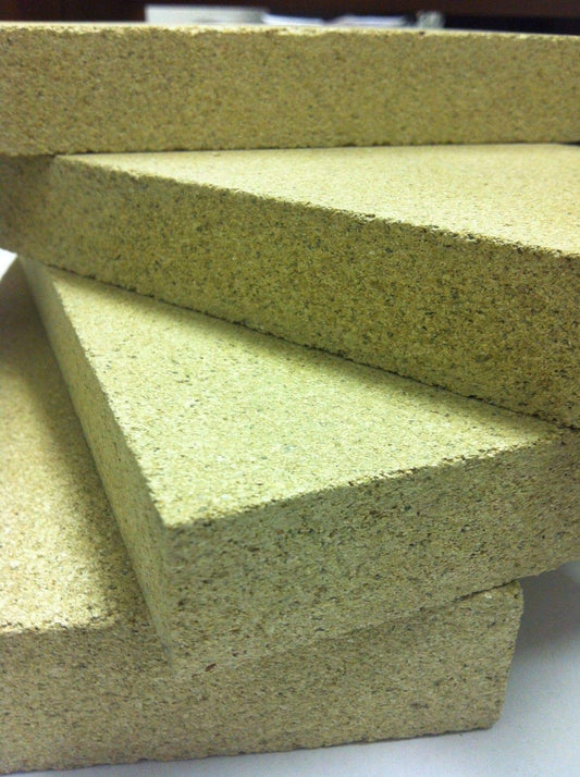 10 x Vermiculite Firebricks 9 x 4.5 x 1 . to Suit Villager stoves