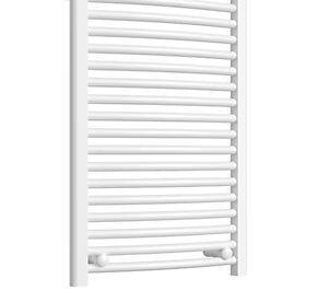 Flomasta 1800mm x 500mm 2496BTU White Curved Towel Radiator