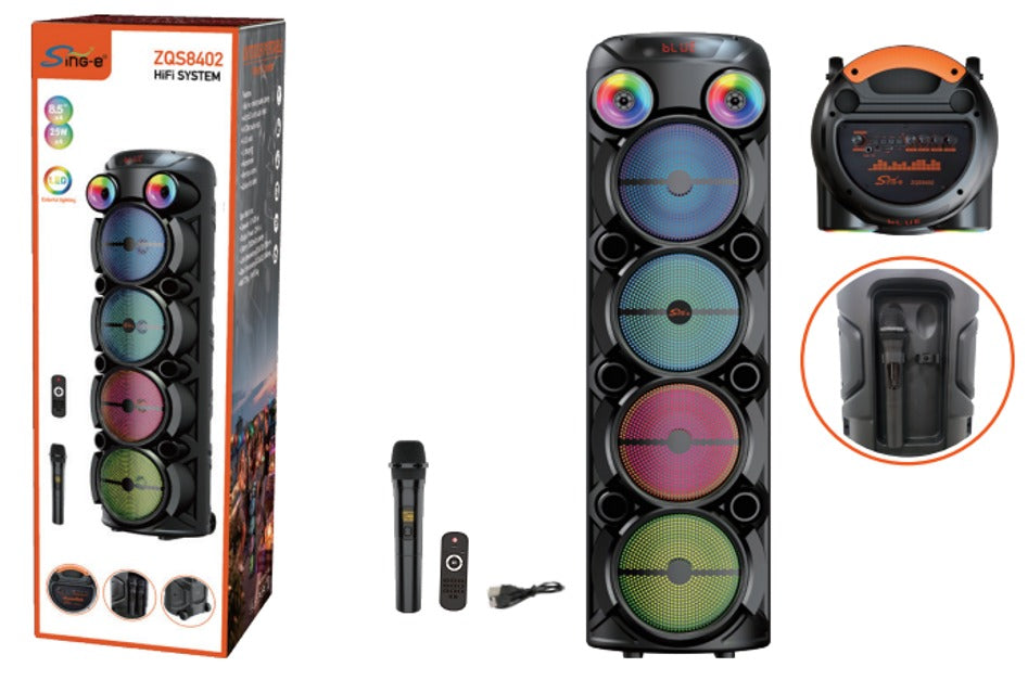 XXL Mega Party Speaker with Mic & Remote