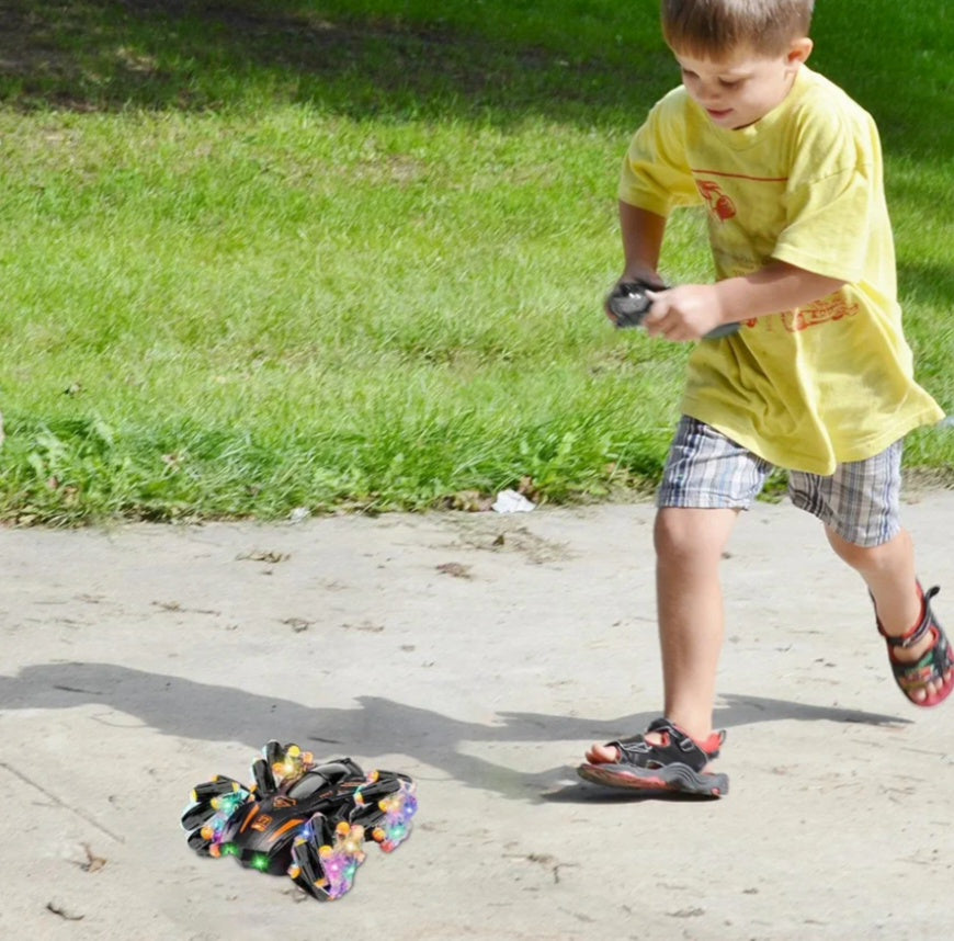 Super Power RC Car for Kids Remote Control Car LED Lighting 360degree Stunt Spin