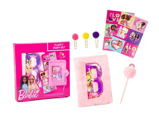 Barbie Core Fluffy Diary Set