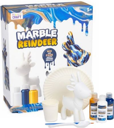 Marble Pour Reindeer