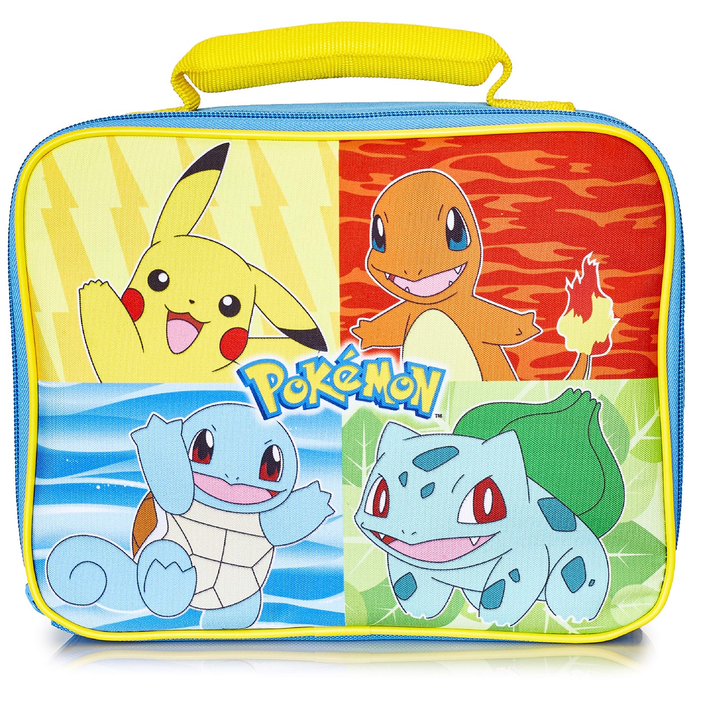 Pokemon Insulated Lunch Bag - Pikachu Lunch Case for School, Travel, Days Out Yellow Multi