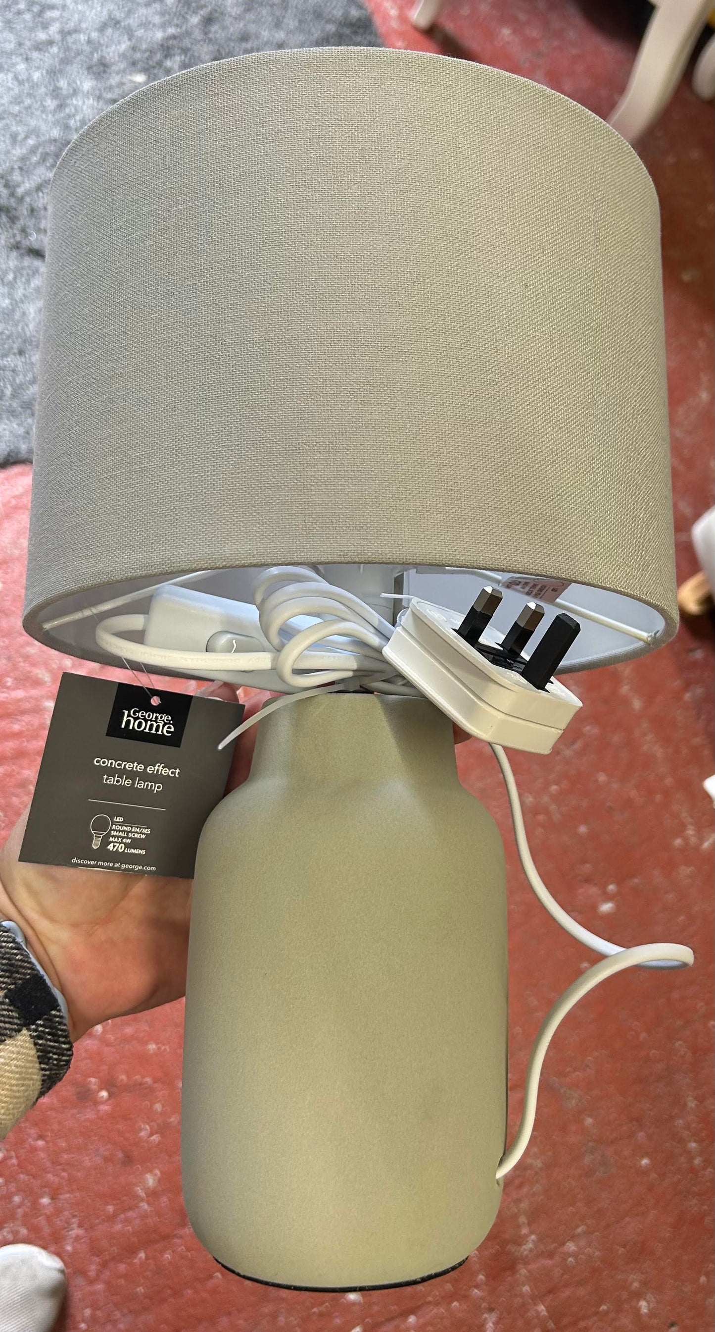 George Home Concrete Effect Table Lamp