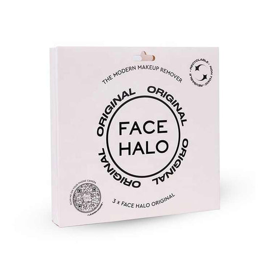 Original FACE HALO Modern Makeup Remover Pads x 3, Vegan Cruelty-Free