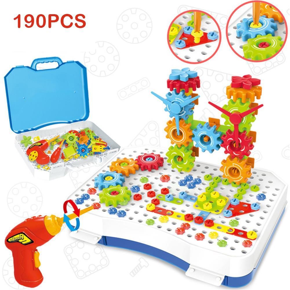 Kids Portable 190pc 3D Assembly Set