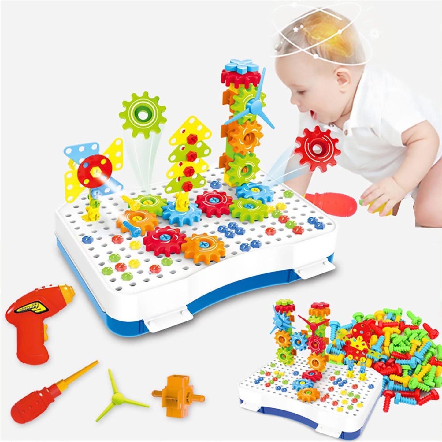 Kids Portable 190pc 3D Assembly Set