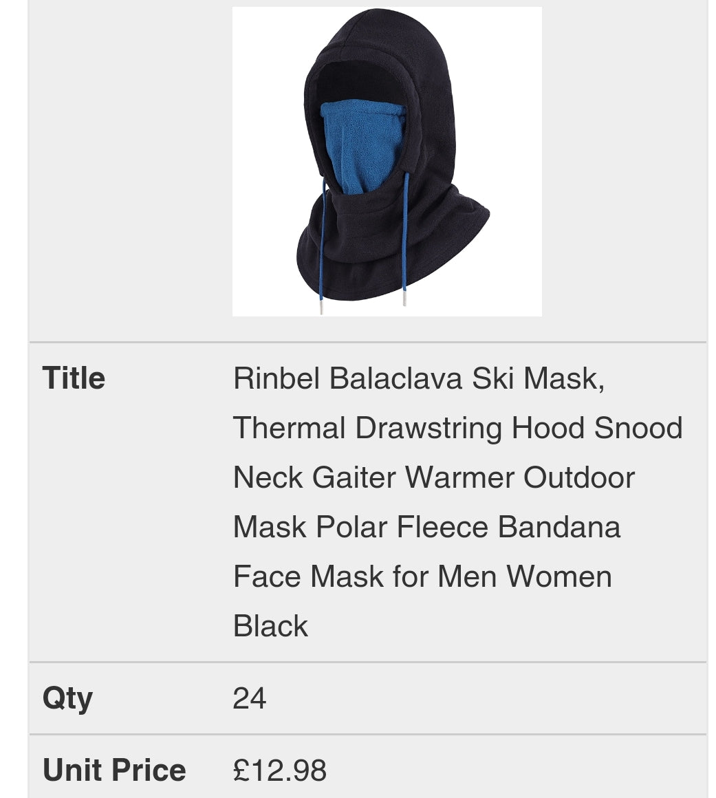 Unisex Ski Mask Balaclava