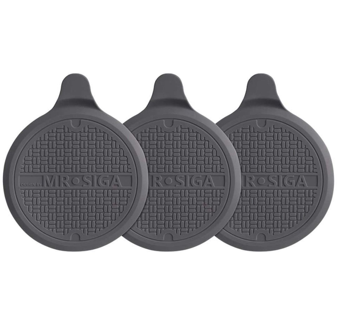 MR.SIGA Silicone Bathtub Stopper, Drain Stopper for Shower, Sink, 5.1" Diameter, 3 Pack