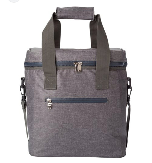 Large Grey Cooler Bag with Strap/Carry Handle