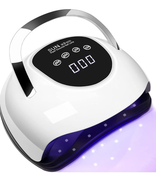 LED UV Lamps for Gel Nails, 220W UV Nail Lamp, Professional Faster UV Nail Dryer with 4 Timers