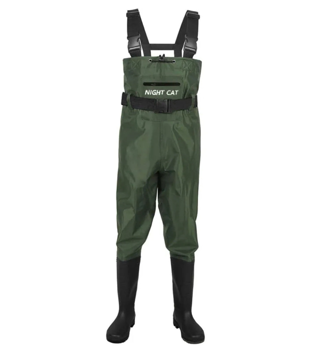 Night Cat Fishing Waders with Boots Waterproof Breathable Crosswater size 7 (41)