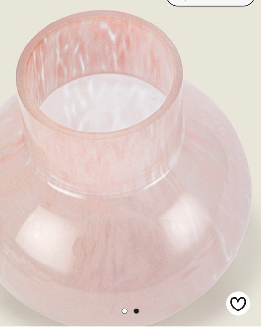 Pink Confetti Glass Vase
