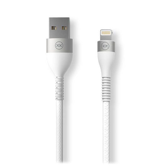 Mixx Ultra Durable Cable USB to Lightning Cable - White 1.2m