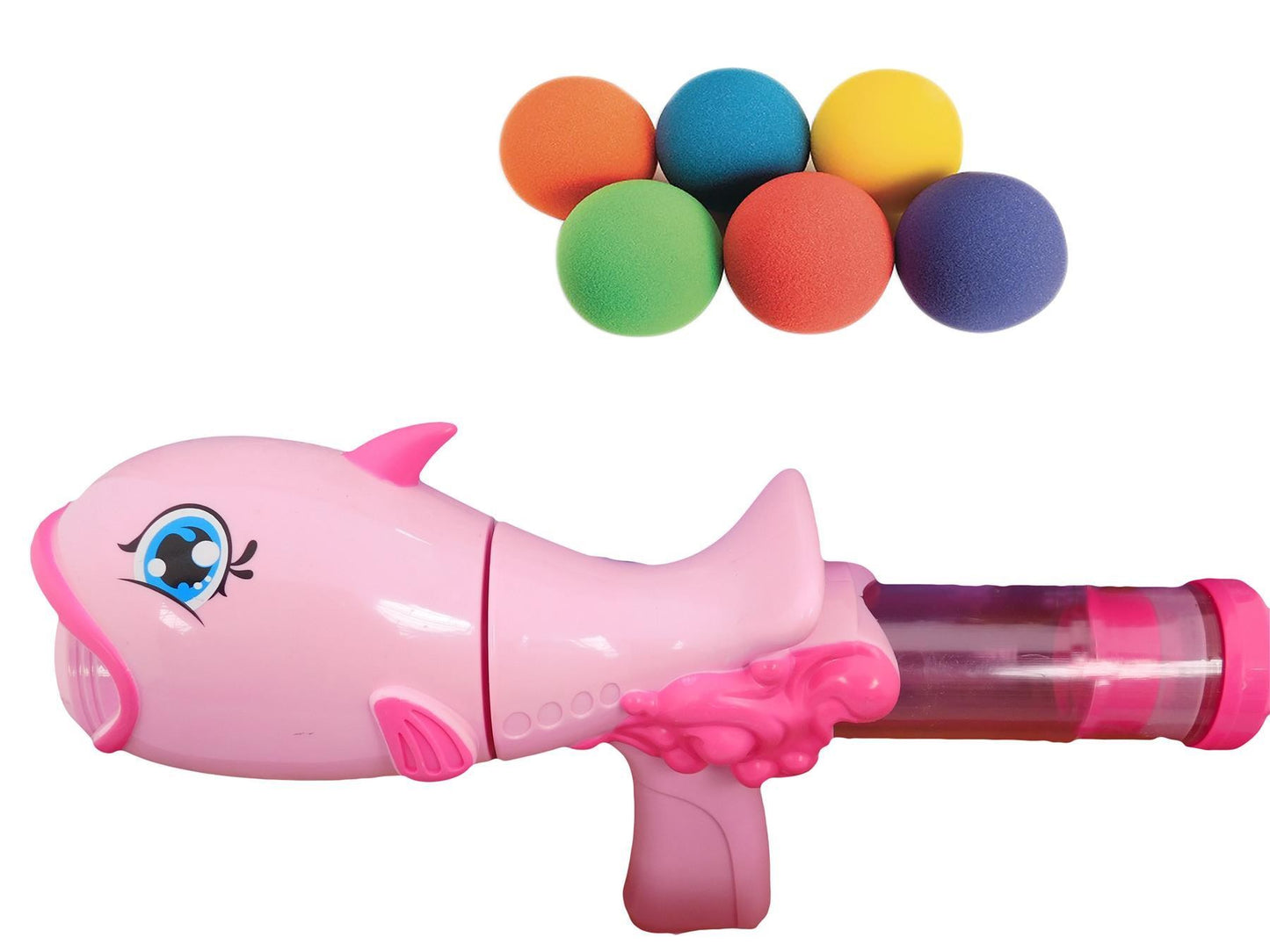 Children's Pink Shark Automatic Popper power Toy Gun