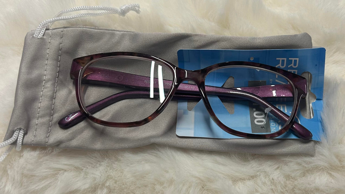 Foster Grant Magnivision Pink Reading Glasses +1.00
