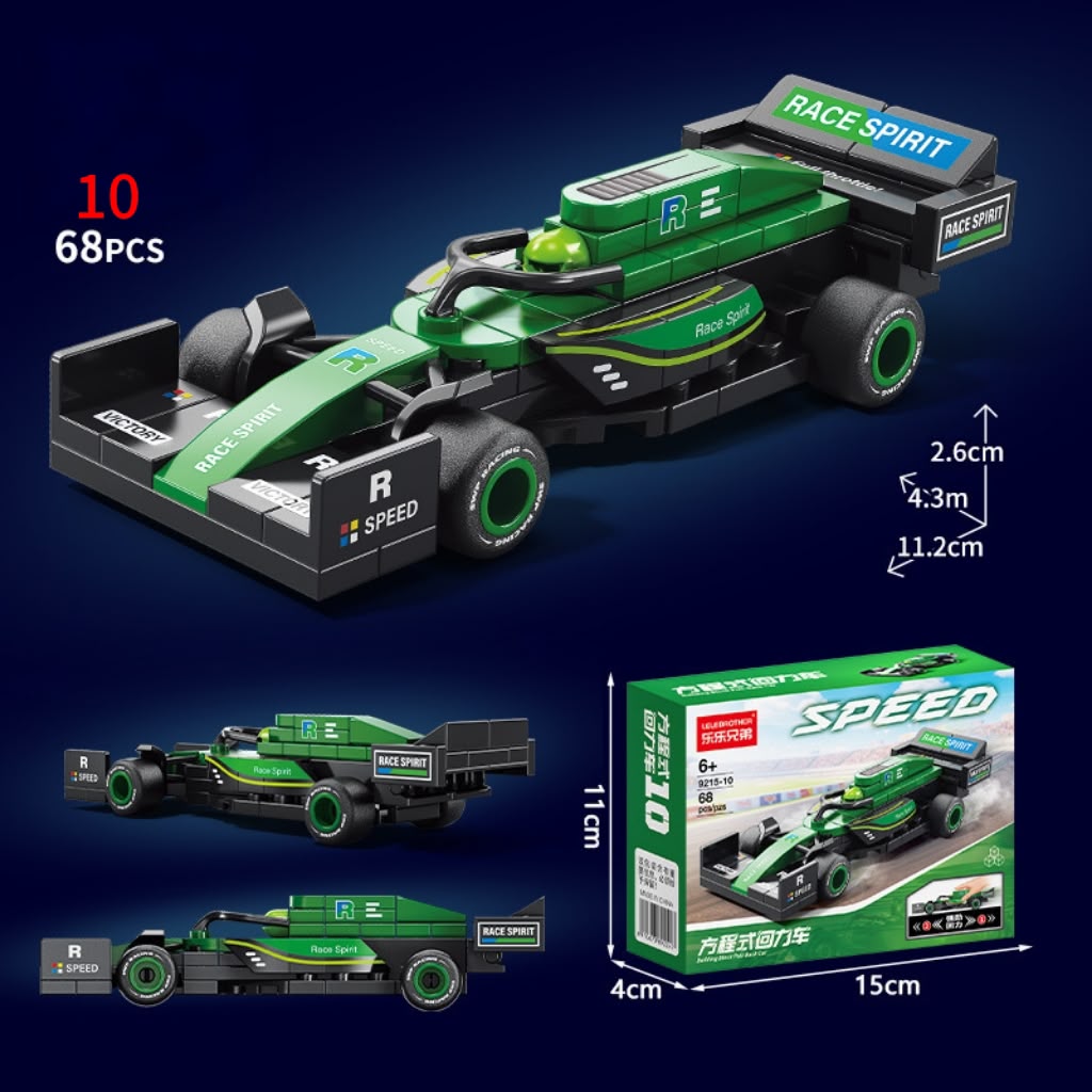 F1 Speed Mini Race Car Building Bricks Model