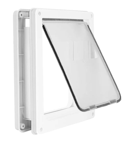 Large Doggie Door with Magnetic Locking Panel for Home Security - Durable & Weatherproof 17x14" for Medium to Large Dogs, Cats, Pets. Easy to Install