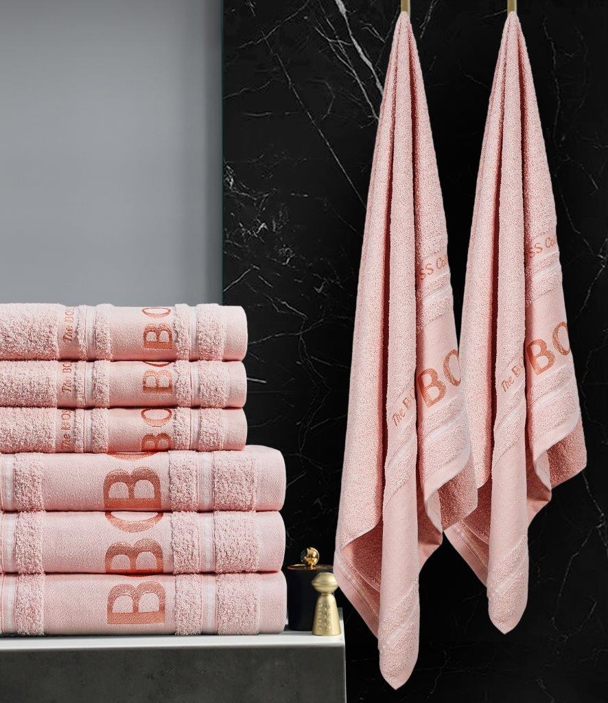 The Boss Collection 3 Piece Towel Set 90x150cm XL Bath Sheet in 7 Colours RRP £49