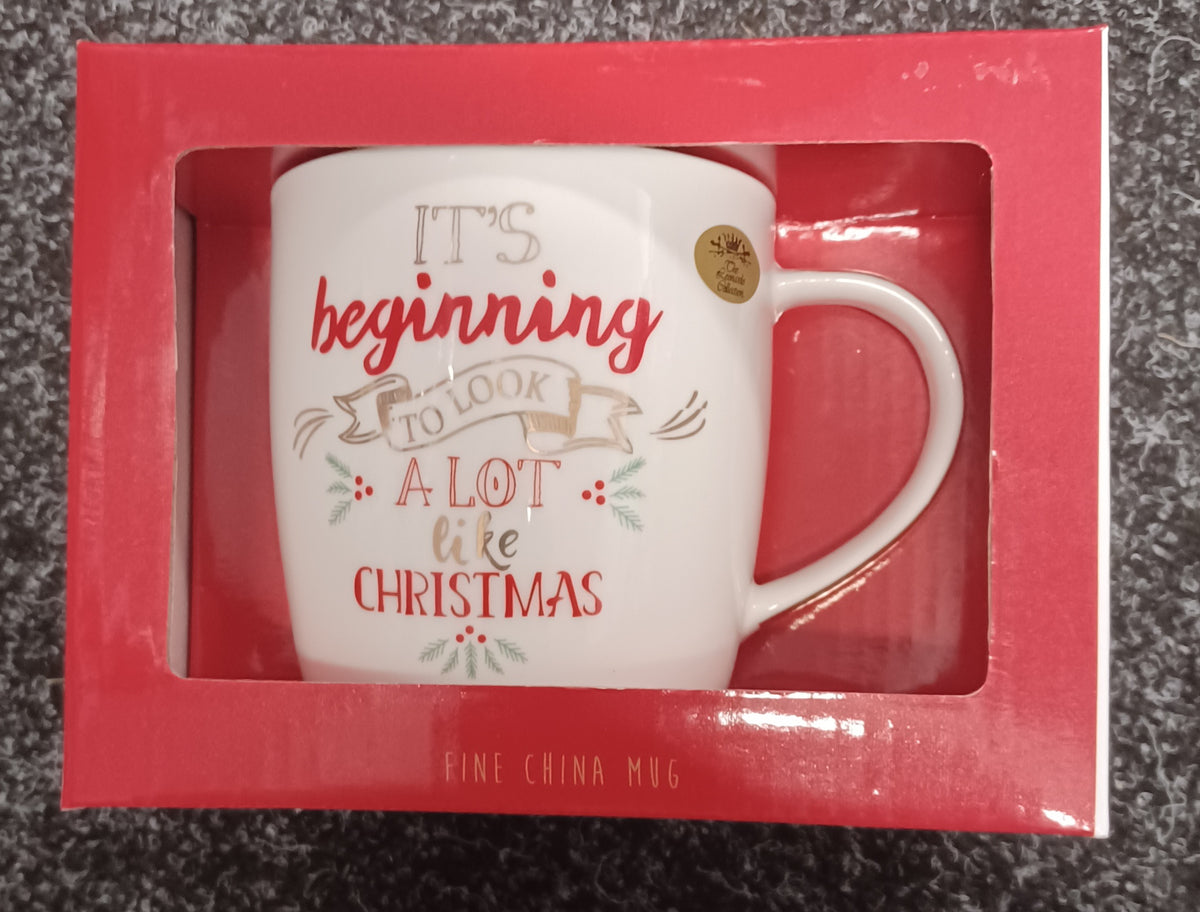It's Beginning To Look A Lot Like Christmas Boxed Mug