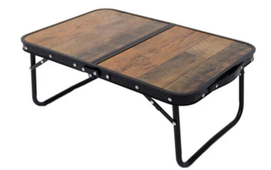 Laptop/Camping Table, Notebook Stand & Breakfast Tray for Sofa or Bed, for Comfortable Work, Eating or Reading on the Couch, Plastic-Free Aluminium and Fibreboard - Foldable