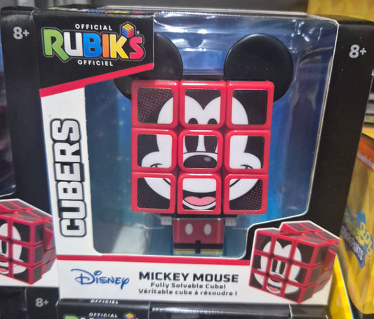Rubik’s Cube Mickey Mouse Disney Cuber, Problem-Solving Challenging Brain Teaser Collectible Fidget Toy