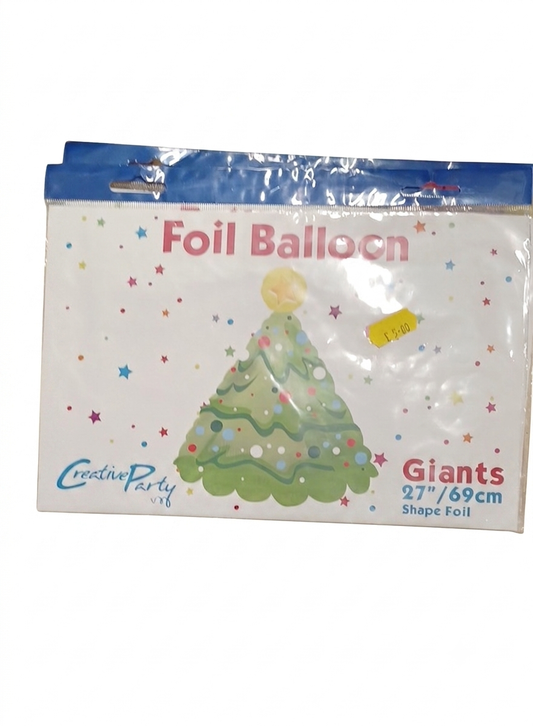 Christmas Balloon - Giant Christmas Tree Foil Balloon 27"