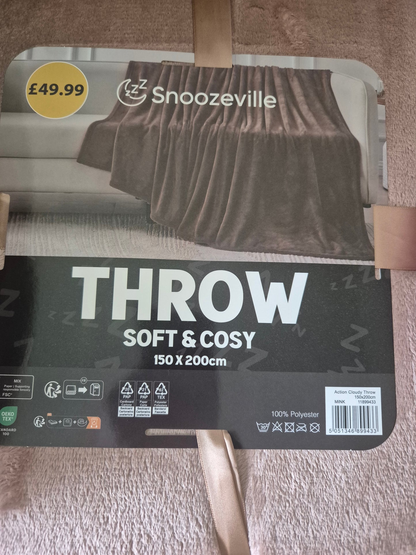 Snoozeville Cosy Cloud Throw Bundle 150cm x 200cm