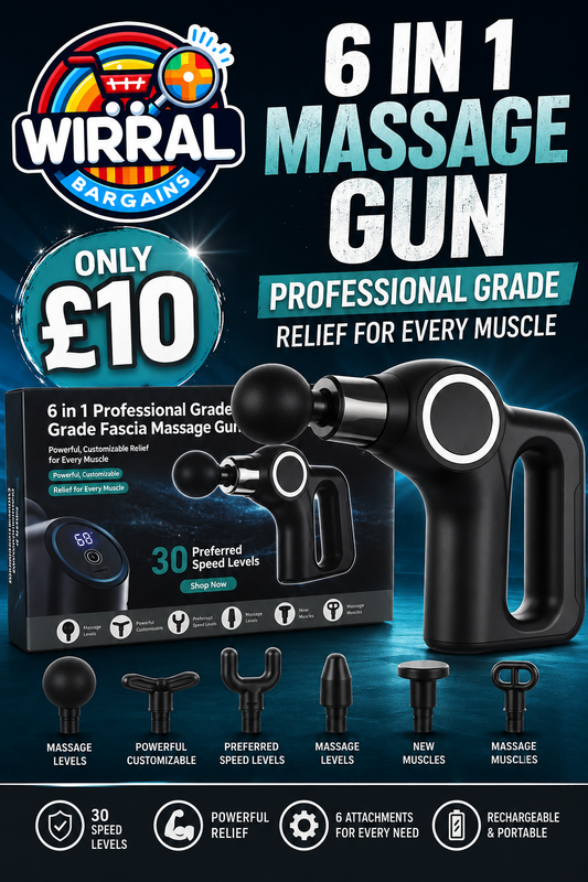 30 Speed 6 in 1 Fascia Massage Gun