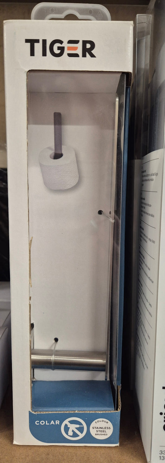 Tiger Toilet Roll Holder Brushed Stainless Steel