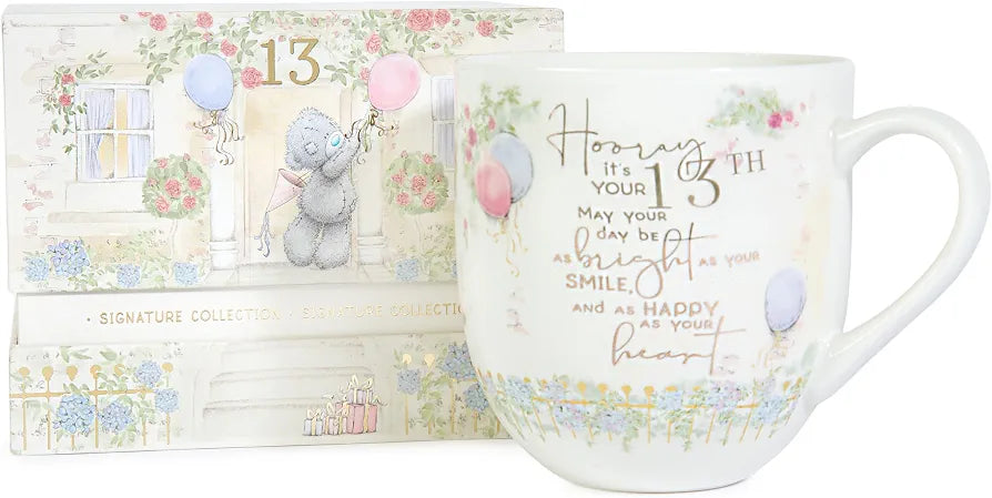 Me To You Tatty Teddy Luxury New Bone China Mug in Foil-Inlaid Box 13th Birthday Gift - Signature Collection