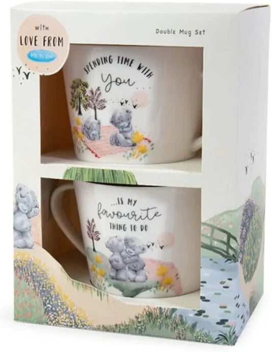 Me to You New Adventure Double Ceramic Mug Set.