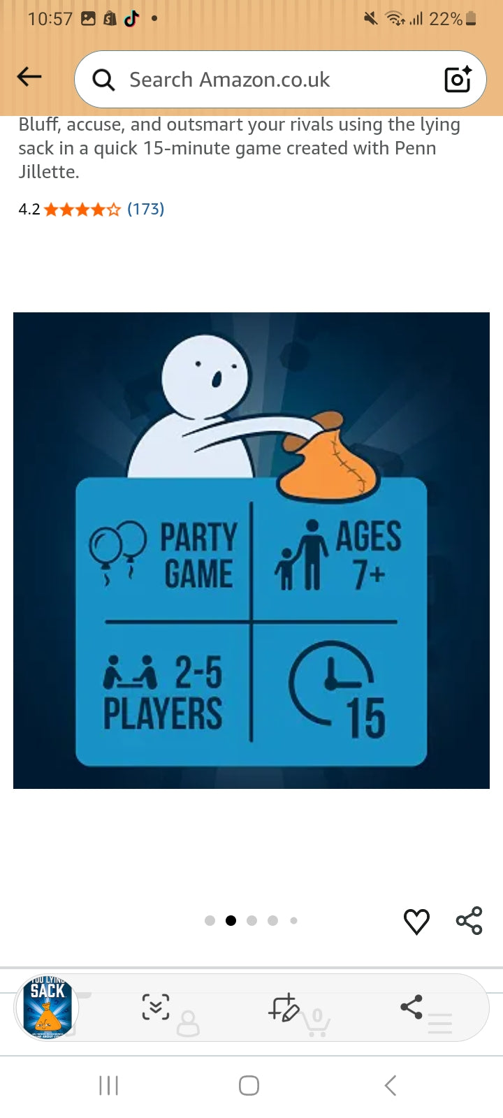 You Lying Sack Board Game