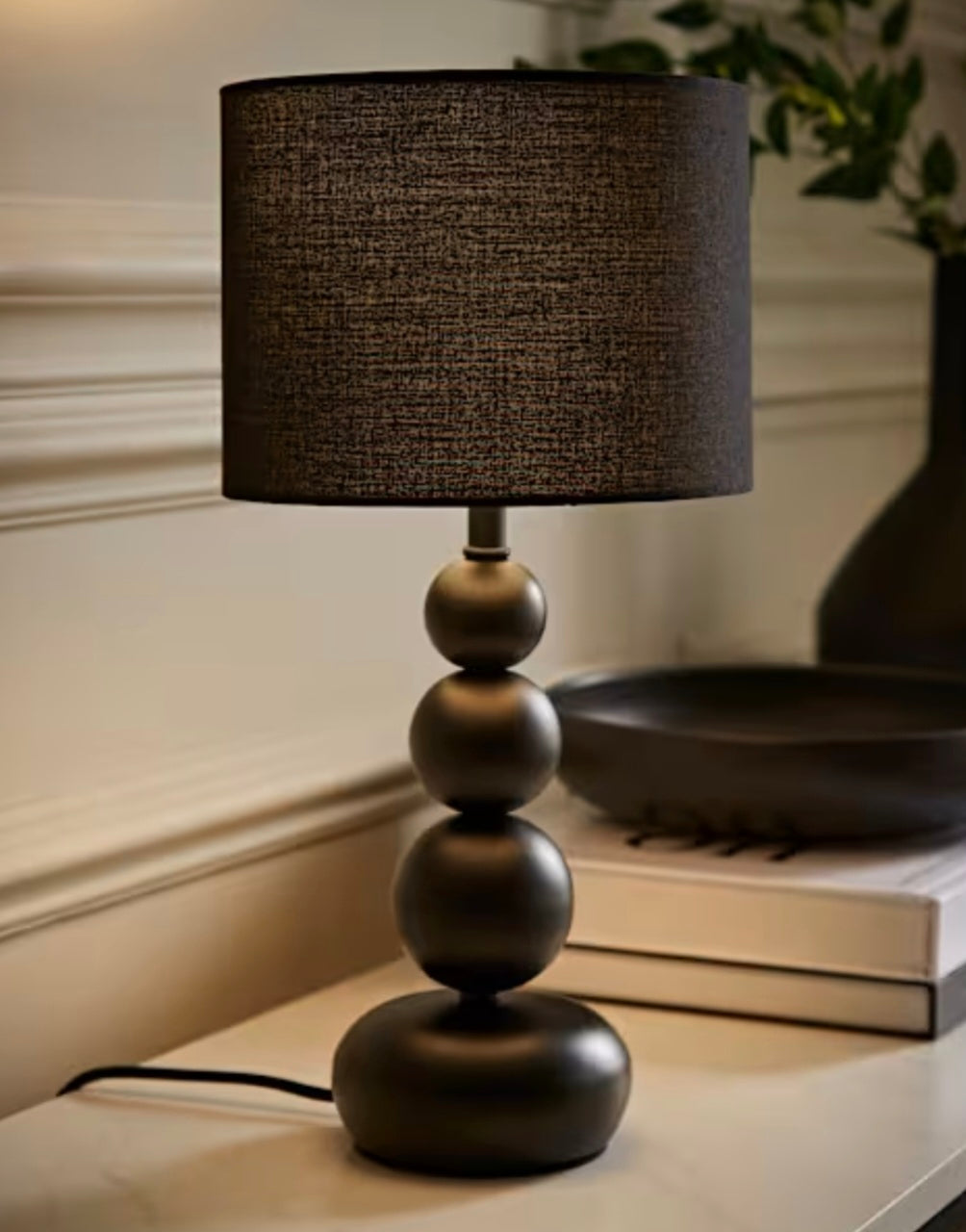 Marissa Matte Black Table Lamp