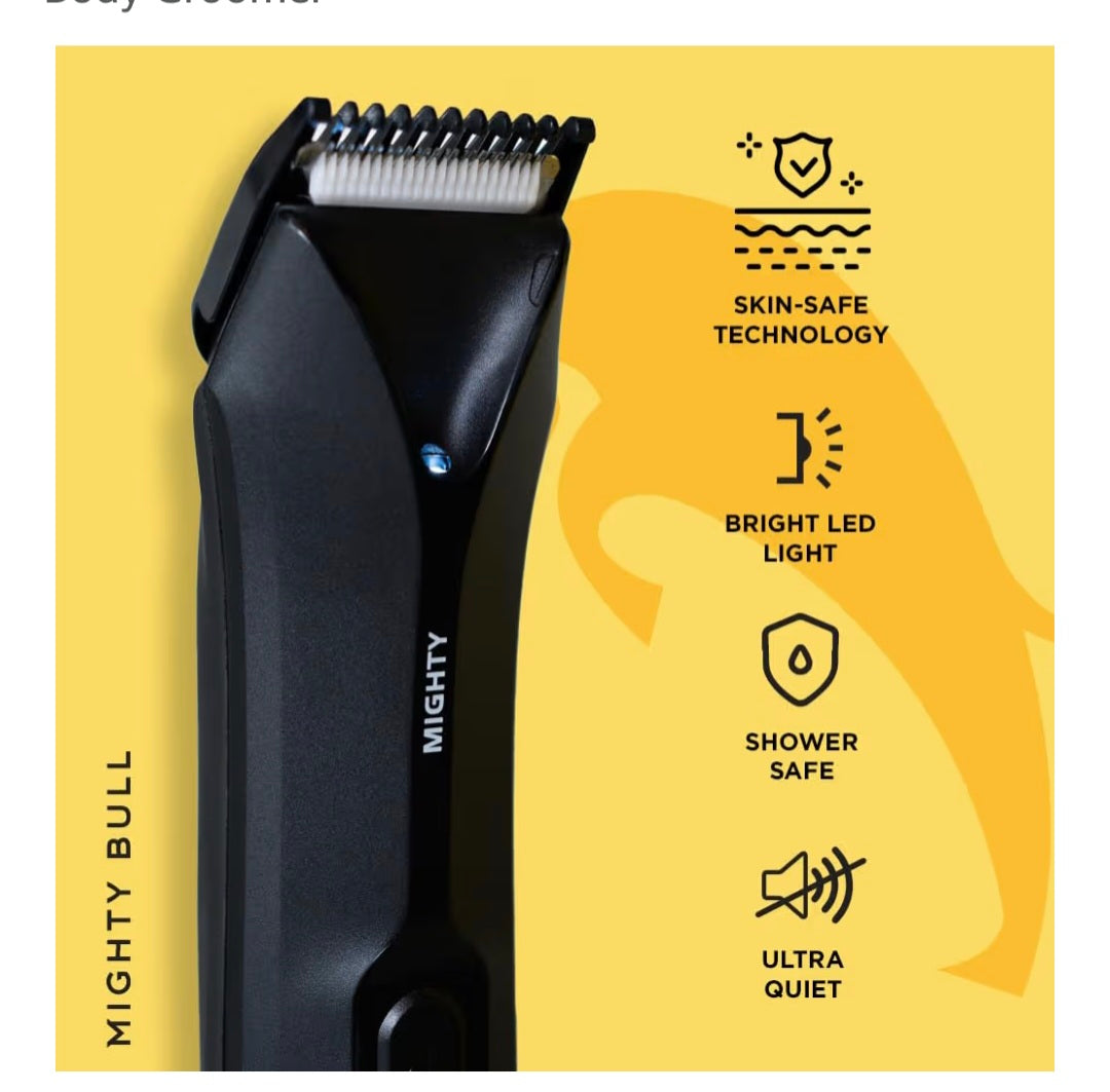 The Tamer Manscaper Body Hair Trimmer for Men & Women, Premium Electric Ball with Waterproof Groin Shaver. Zero-Gap Precision, 120 Min Runtime, USB-C Rechargeable Wet/Dry Body Groomer