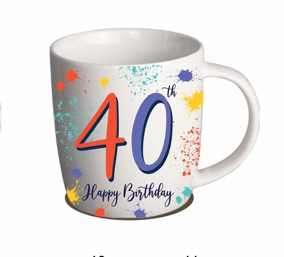 40 Birthday Ceramic Mugs