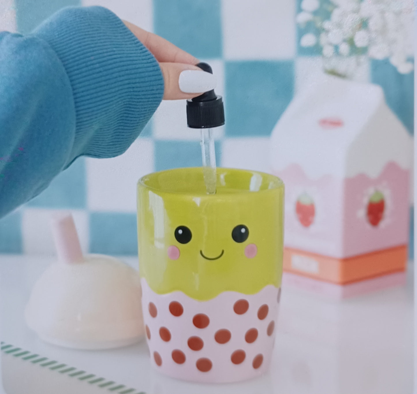 Bubble Tea Ceramic Oil & Wax Warmer
