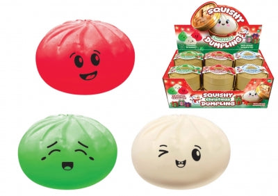 Christmas Squishy Bao Bun Dumplings 8.5cm