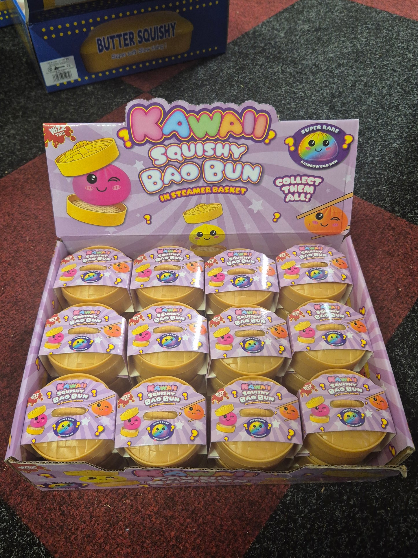 Kawaii Sugar Filled Squishy Bao Bun Dumpling Mystery Rainow or Mystery Golden