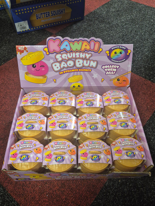 Kawaii Sugar Filled Squishy Bao Bun Dumpling Mystery Rainbow or Mystery Golden UKCE Marked