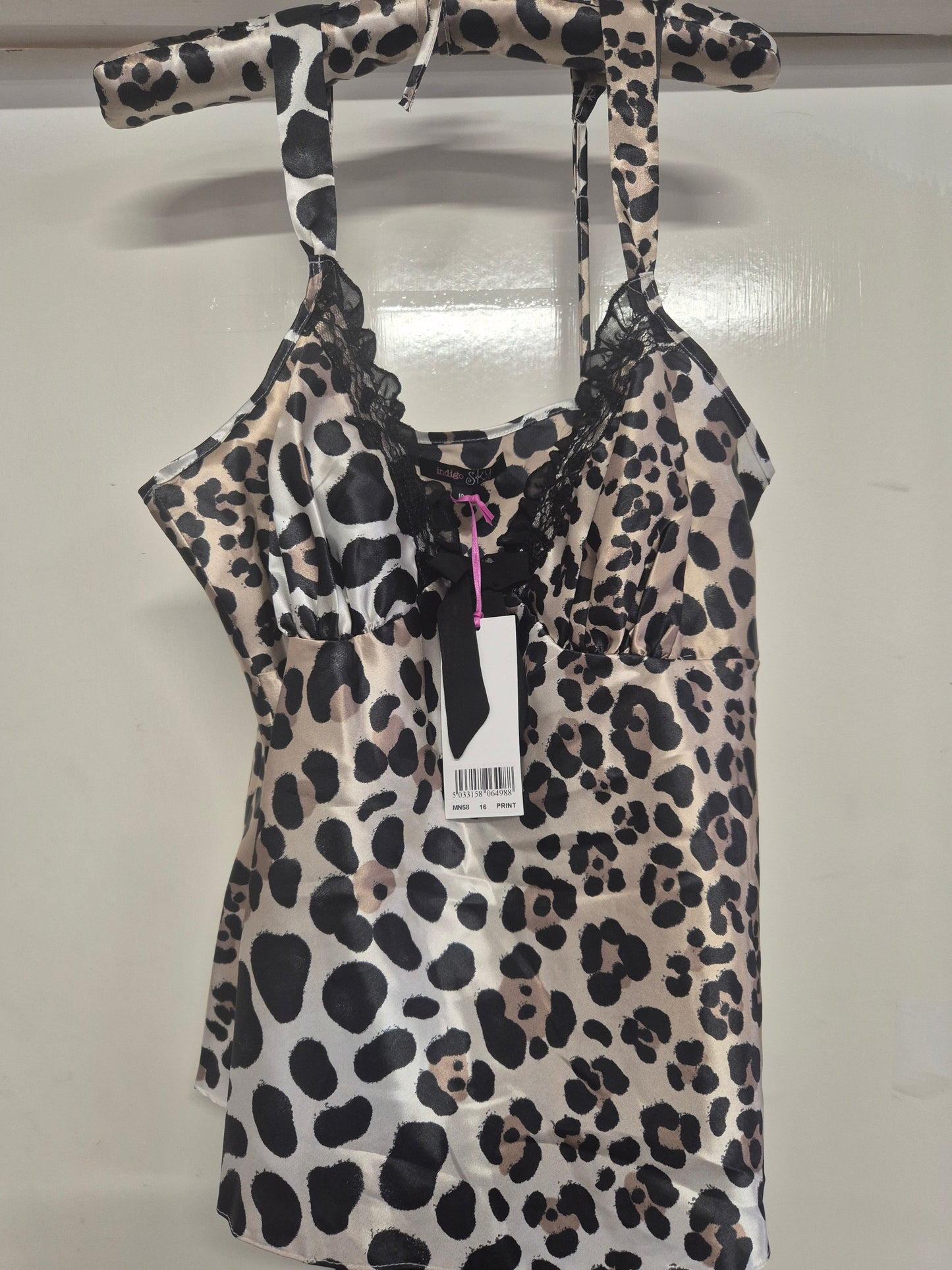 Indigo Sky Leapord Print Pyjamas Set various sizes
